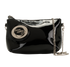 Turnlock Crossbody, &pound;70, Handbags, Black, Patent Leather, Front view